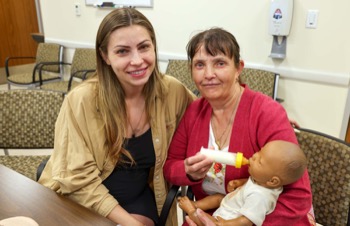 A breastfeeding class
