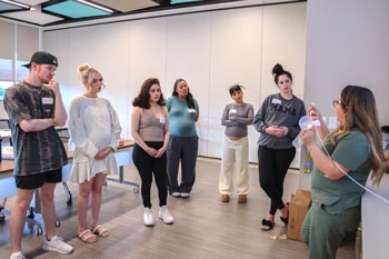 A breastfeeding class