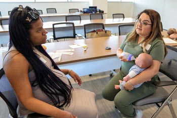 A breastfeeding class